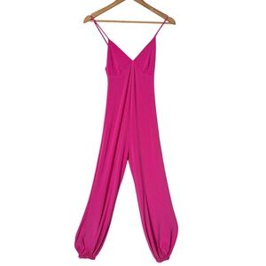 Norma Kamali x Revolve Slip Jog Jumpsuit Pink Size XXS Stretch Jumper One Piece